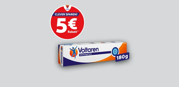 Abbildung: 5 € Voltaren Schmerzgel forte Coupon